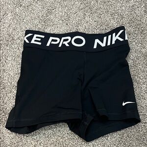 Nike Black Training Shorts with White Logo